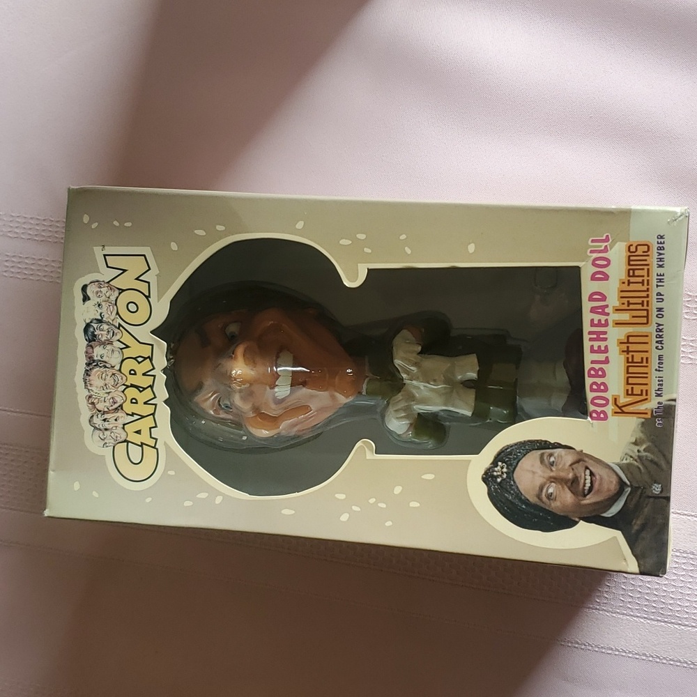 UK Carry On Camping Antique British Collectible Kenneth Williams Bobblehead Doll